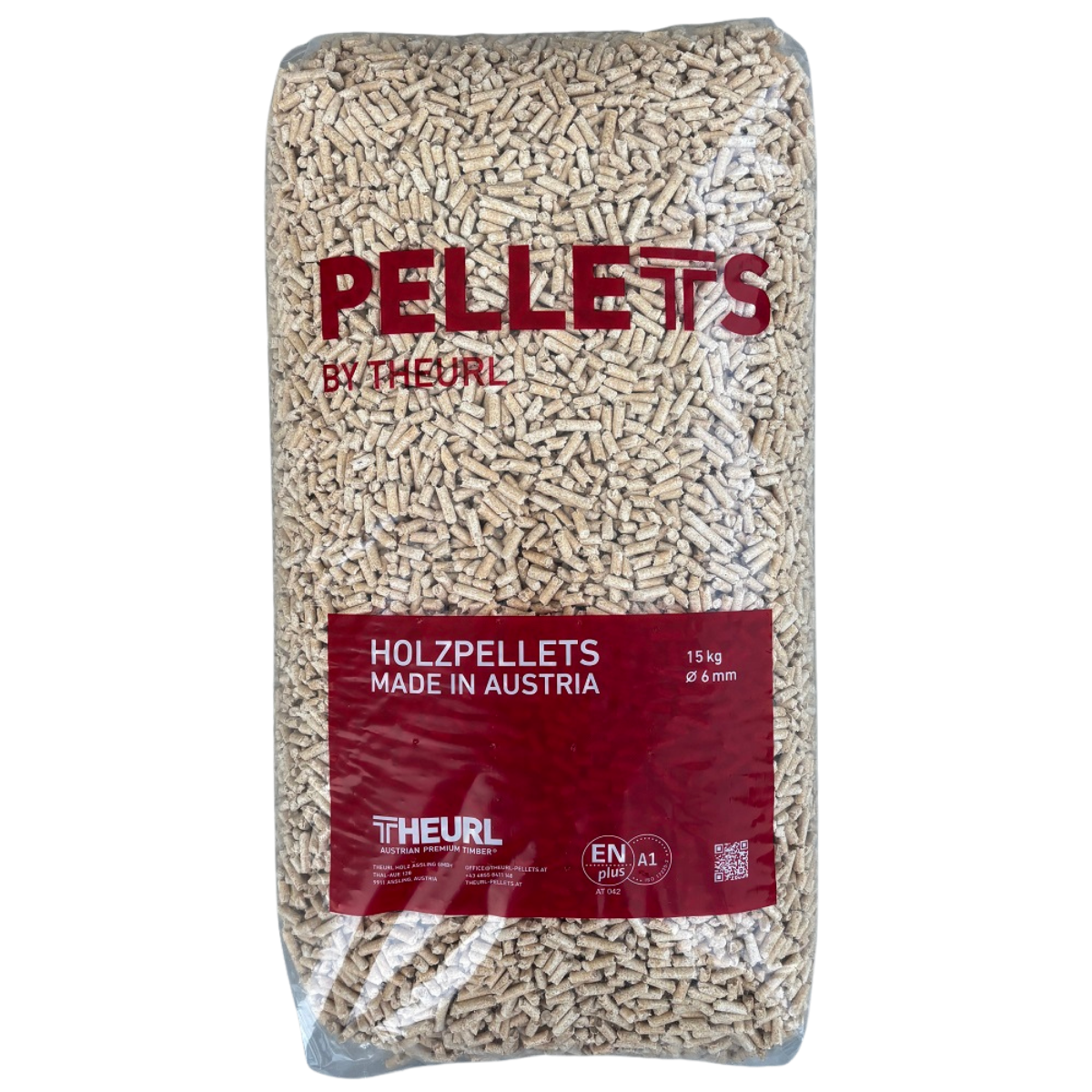THEURL – Pellet 15 kg, 100% Abete, ENplus A1 - Bancale intero 72 sacchi